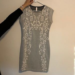 Stretchy Target Black and White Bodycon Test